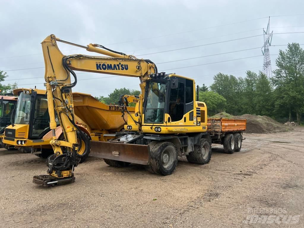 Komatsu PW 148 Gumikerekes kotrók