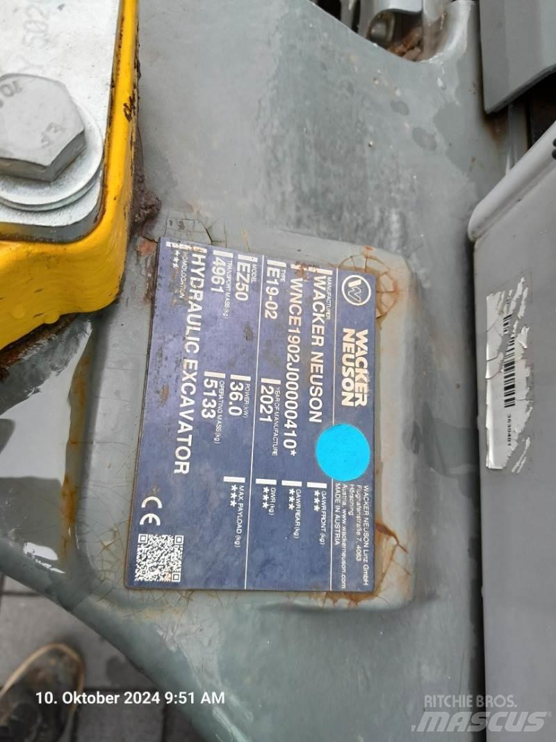 Wacker Neuson EZ50 Mini kotrók < 7t