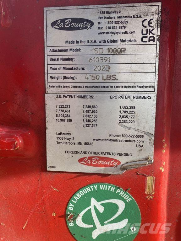 Labounty MSD1000R Vágószerkezetek