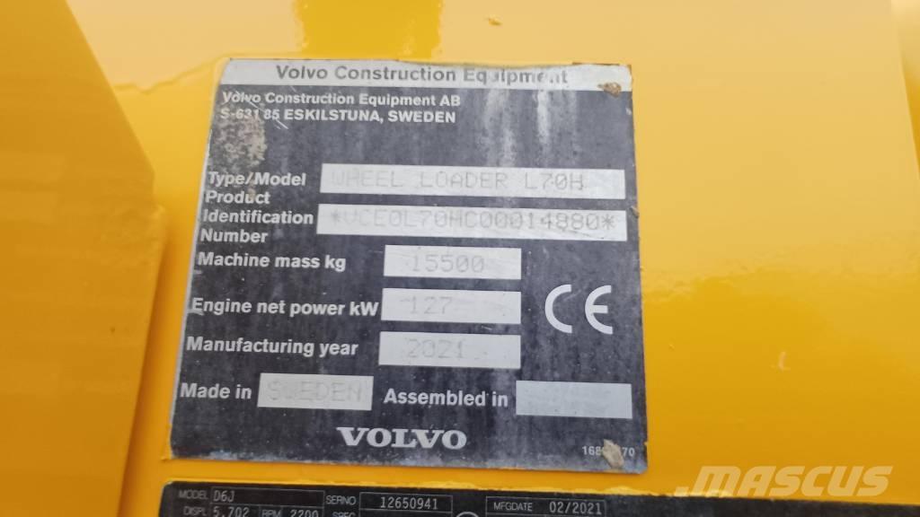 Volvo L 70 H Gumikerekes homlokrakodók