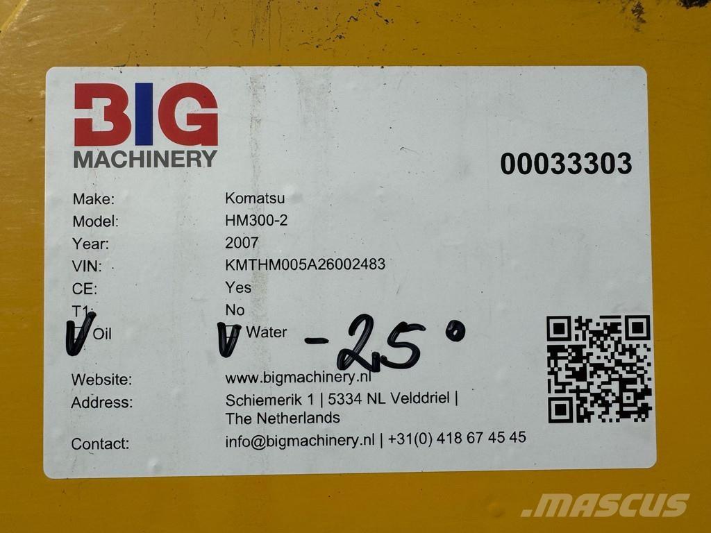 Komatsu HM300-2 Csuklósdömperek