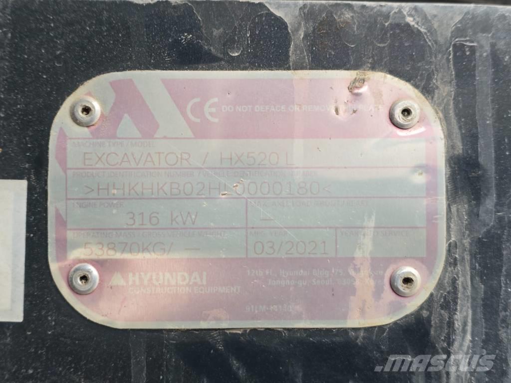 Hyundai HX 520 L Lánctalpas kotrók
