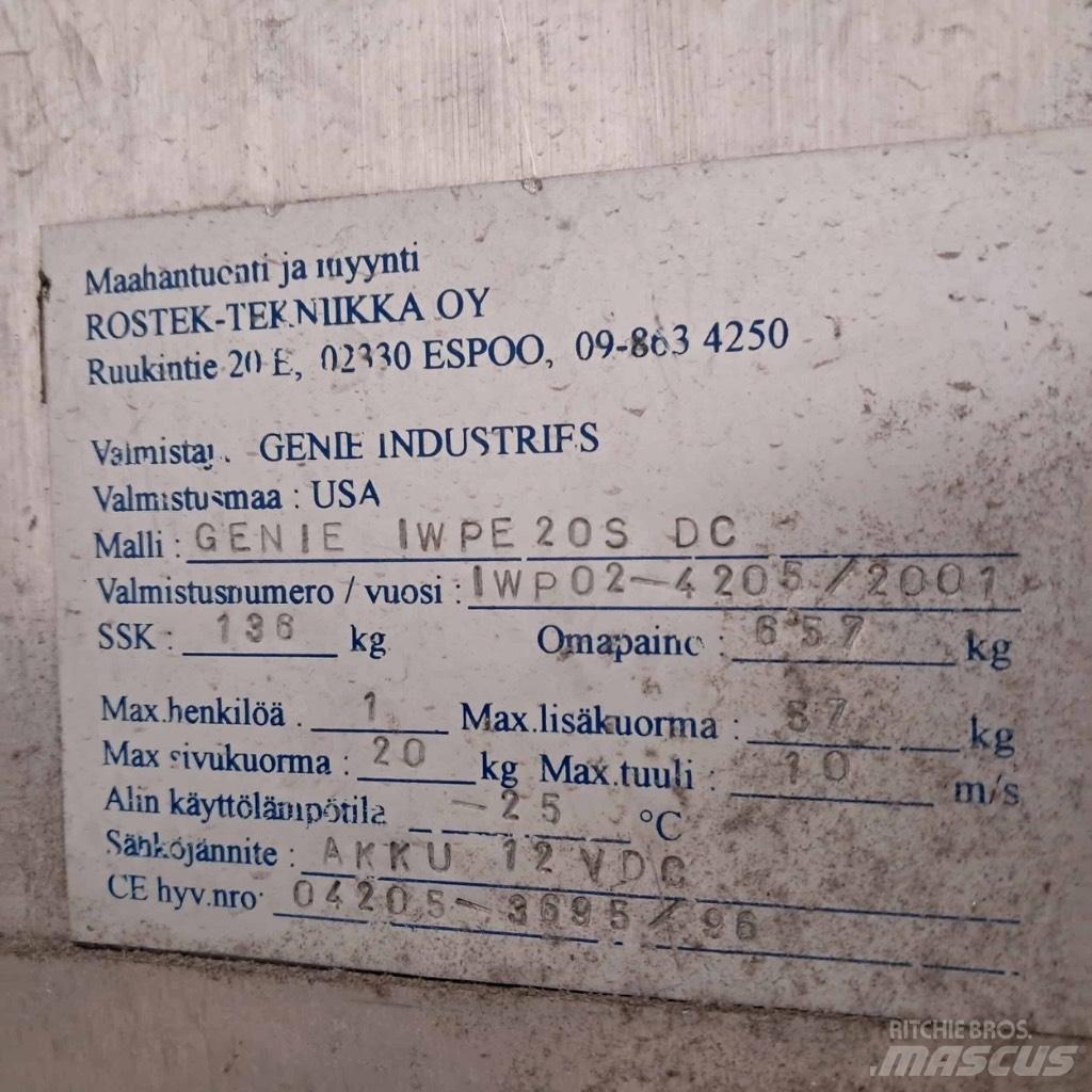 Genie IWP 20 S DC Személyemelők
