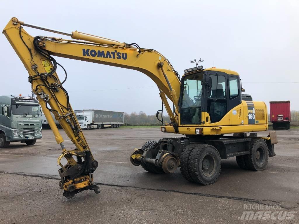 Komatsu PW160-7E0 Gumikerekes kotrók