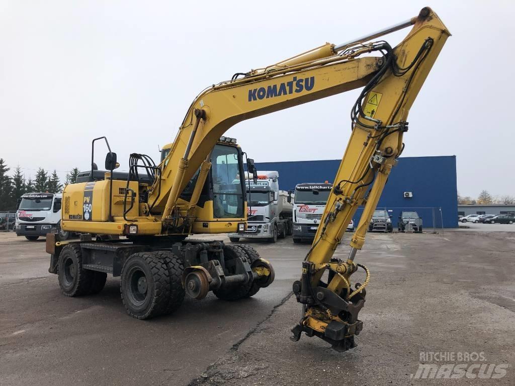 Komatsu PW160-7E0 Gumikerekes kotrók