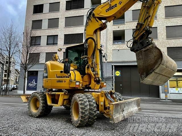 Komatsu PW 98 MR Gumikerekes kotrók