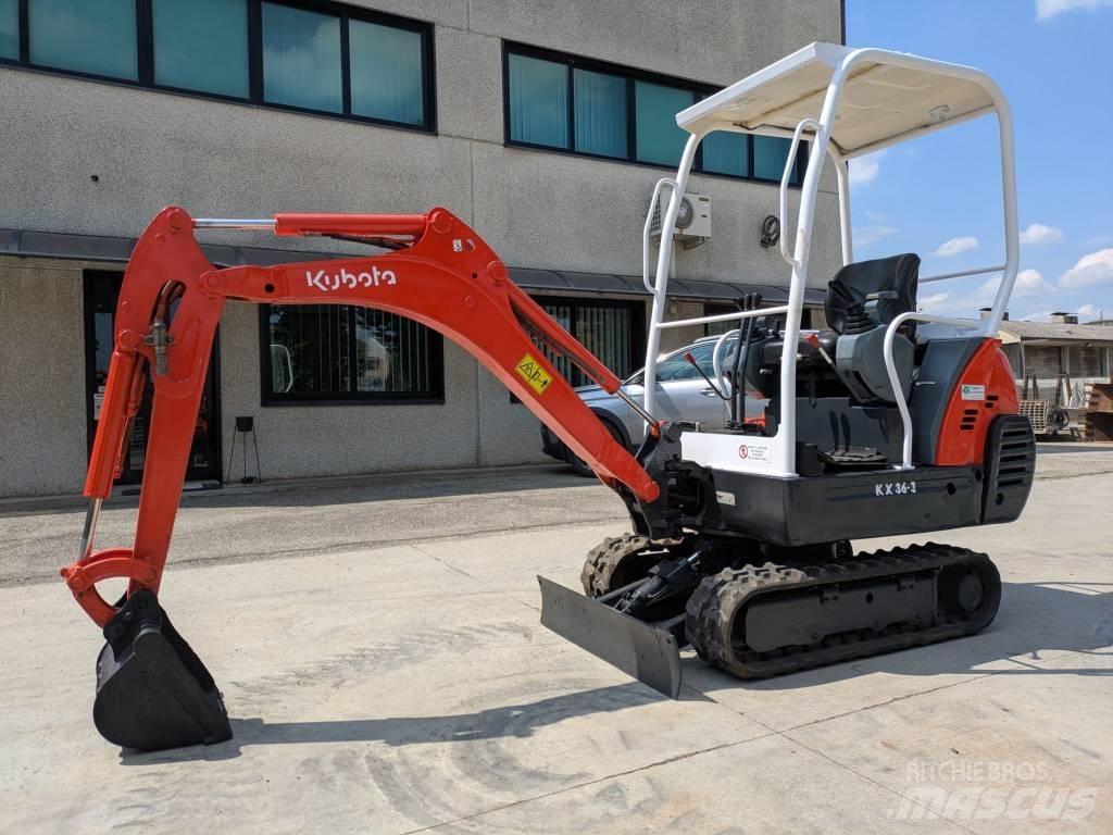 Kubota KX 36-3 Mini kotrók < 7t