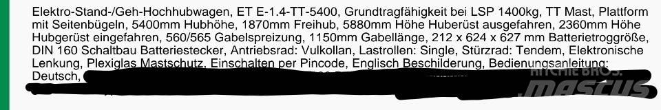Crown ET40001.4 Kézi raklapemelők