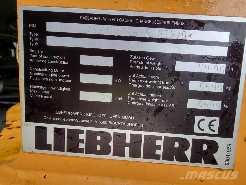 Liebherr L 514 Gumikerekes homlokrakodók