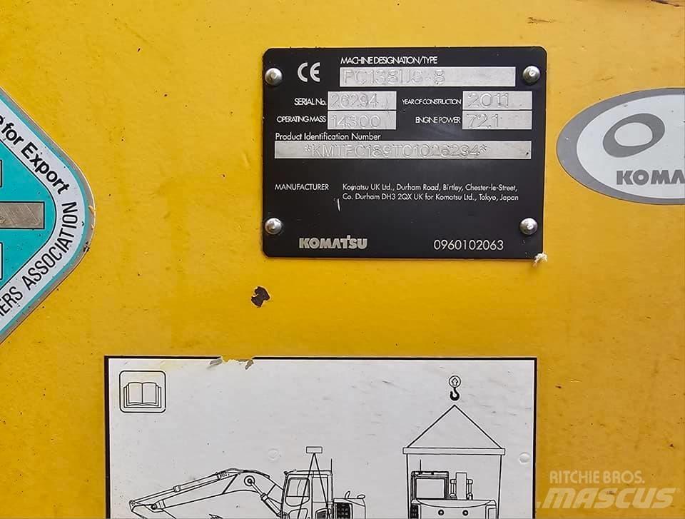 Komatsu PC 138 Közepes (midi) kotrók 7 t - 12 t