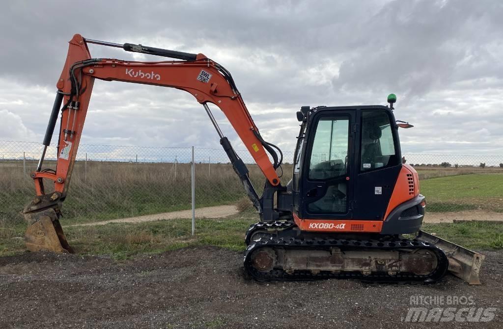 Kubota KX 080-4 Közepes (midi) kotrók 7 t - 12 t