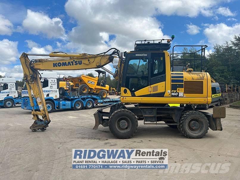 Komatsu PW 160 Gumikerekes kotrók