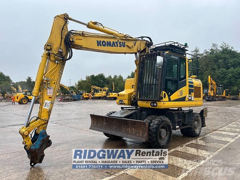 Komatsu PW 160 Gumikerekes kotrók