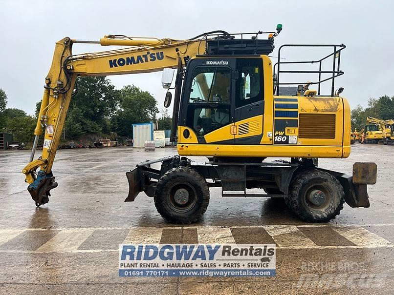 Komatsu PW 160 Gumikerekes kotrók