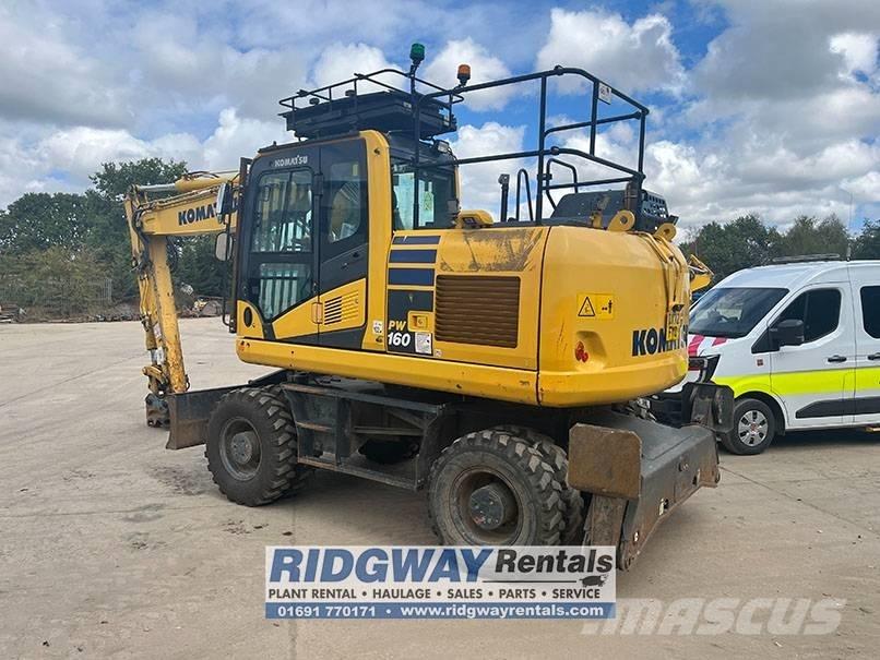 Komatsu PW 160 Gumikerekes kotrók
