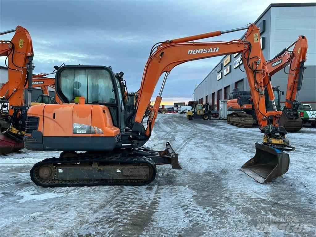 Doosan dx55 Mini kotrók < 7t