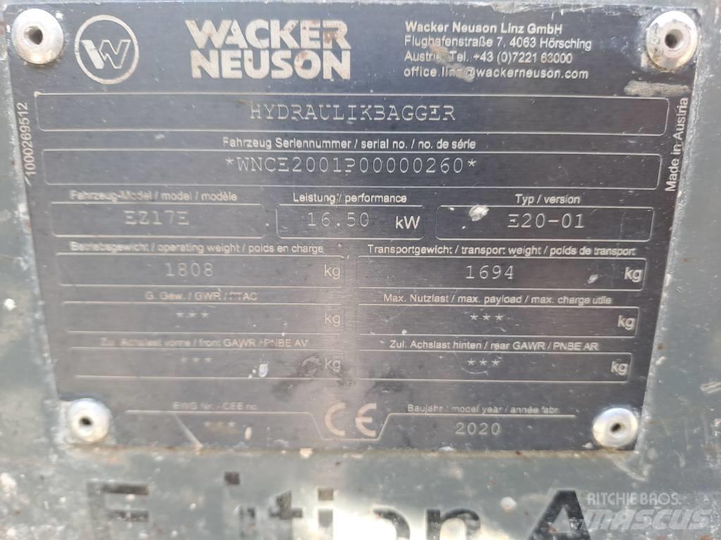 Wacker Neuson EZ17e Lánctalpas kotrók
