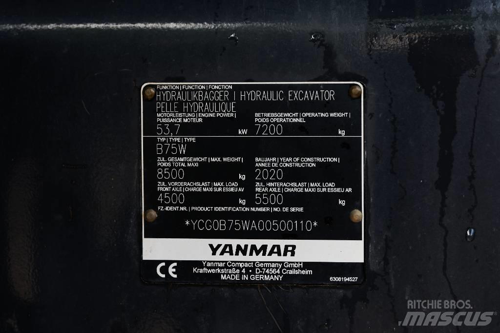 Yanmar B 75 W Gumikerekes kotrók