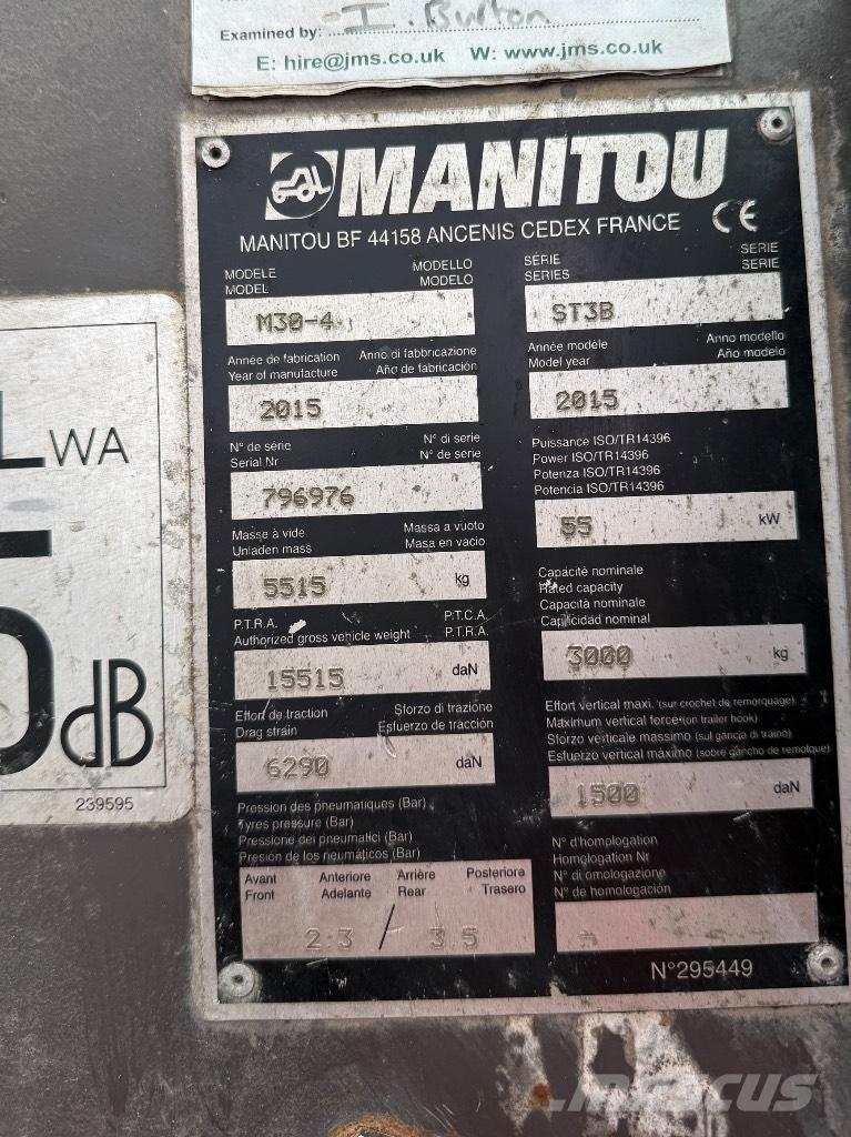 Manitou M30-4 ST3B Teleszkópos rakodók