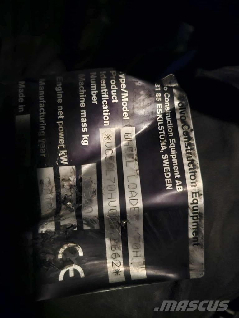 Volvo L 70 H deler Gumikerekes homlokrakodók