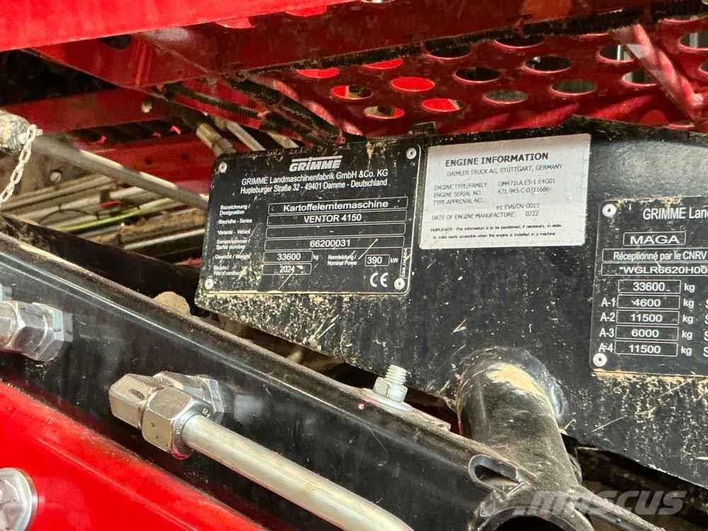 Grimme VENTOR 4150 Burgonya kombájnok és kiszedők