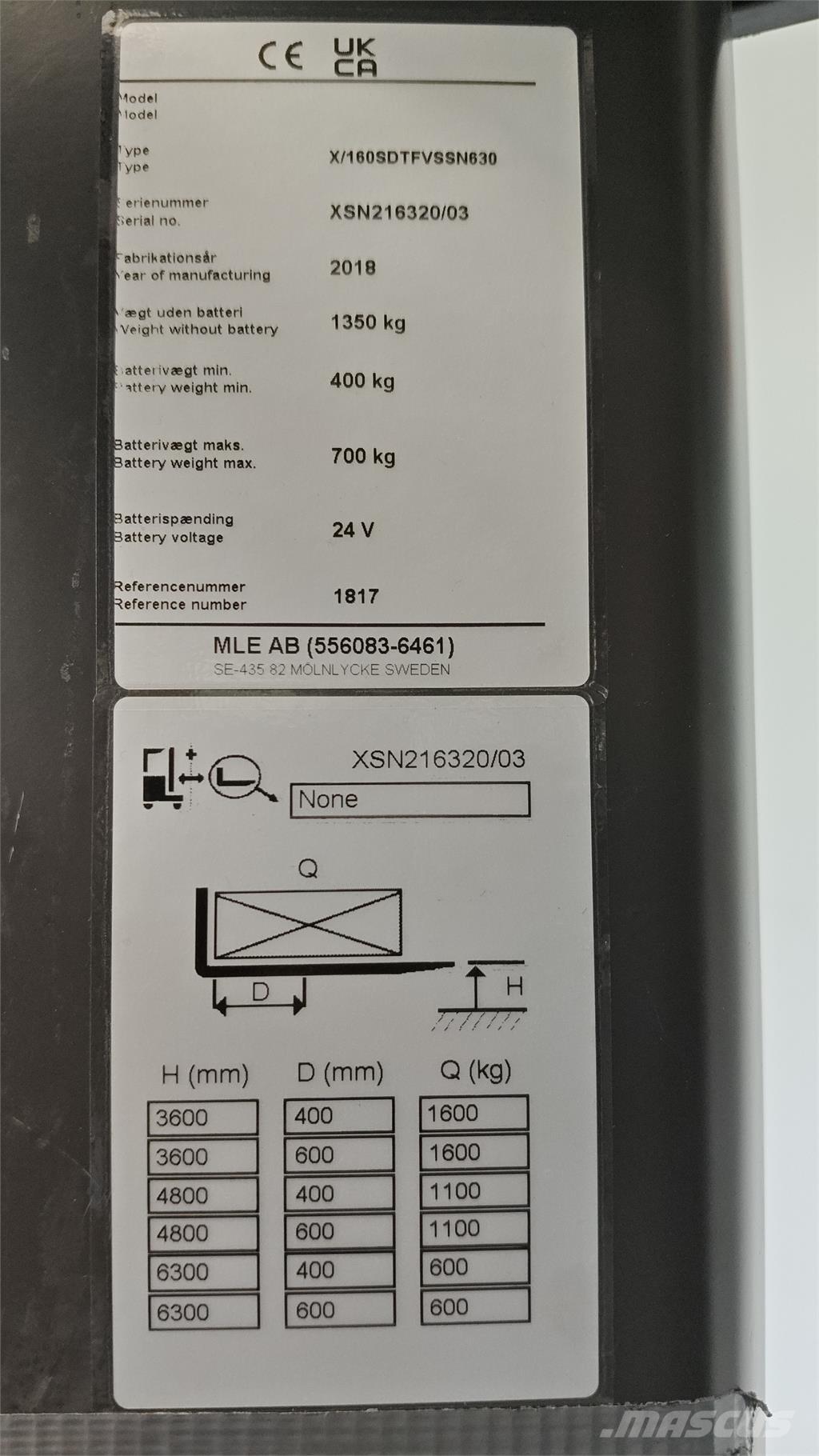 Atlet XSN160E Elektromos gyalogkíséretű targoncák