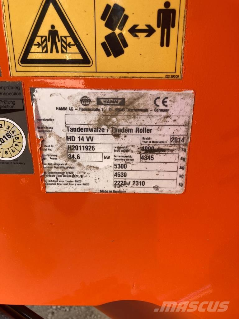 Hamm HD 14 VV Ikerdobos hengerek