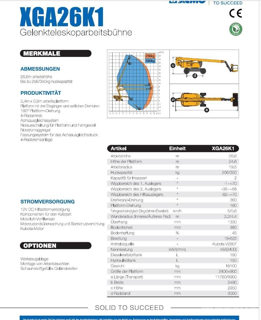 XCMG XGA26K1 Karos emelők
