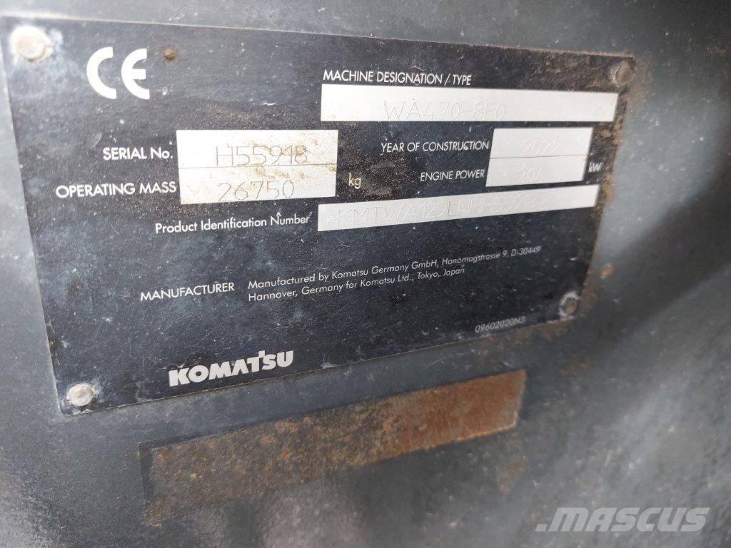 Komatsu WA470-8 Gumikerekes homlokrakodók