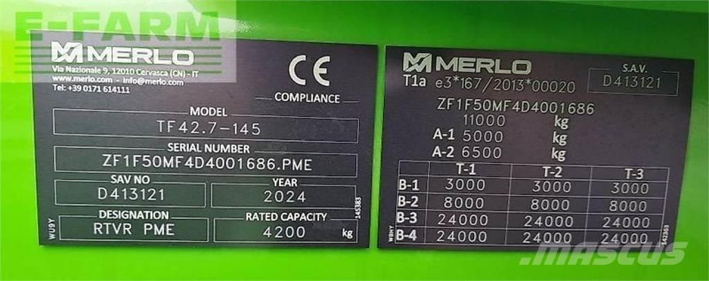 Merlo tf 42.7 - 145 Teleszkópos mezőgazdasági rakodók