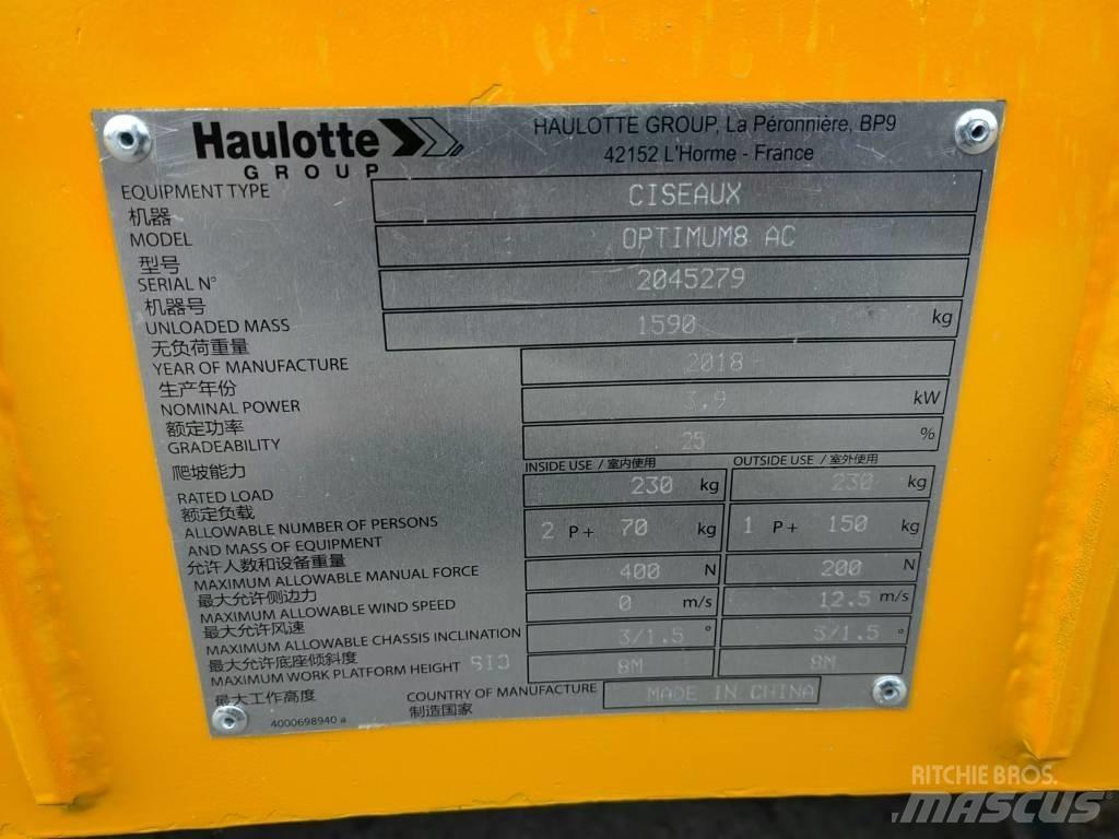 Haulotte OPTIMUM 8 Ollós emelők