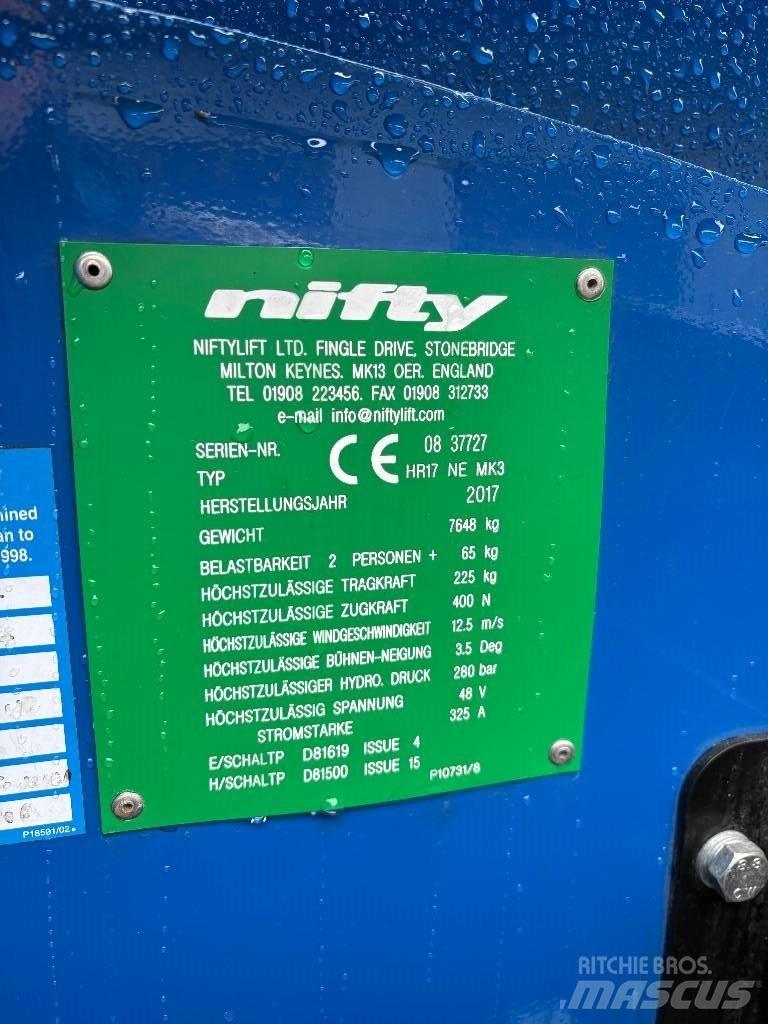 Niftylift HR 17 Karos emelők