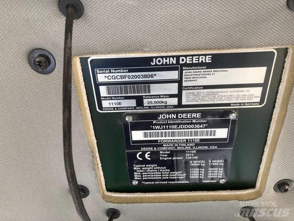 John Deere 1110E Kihordók
