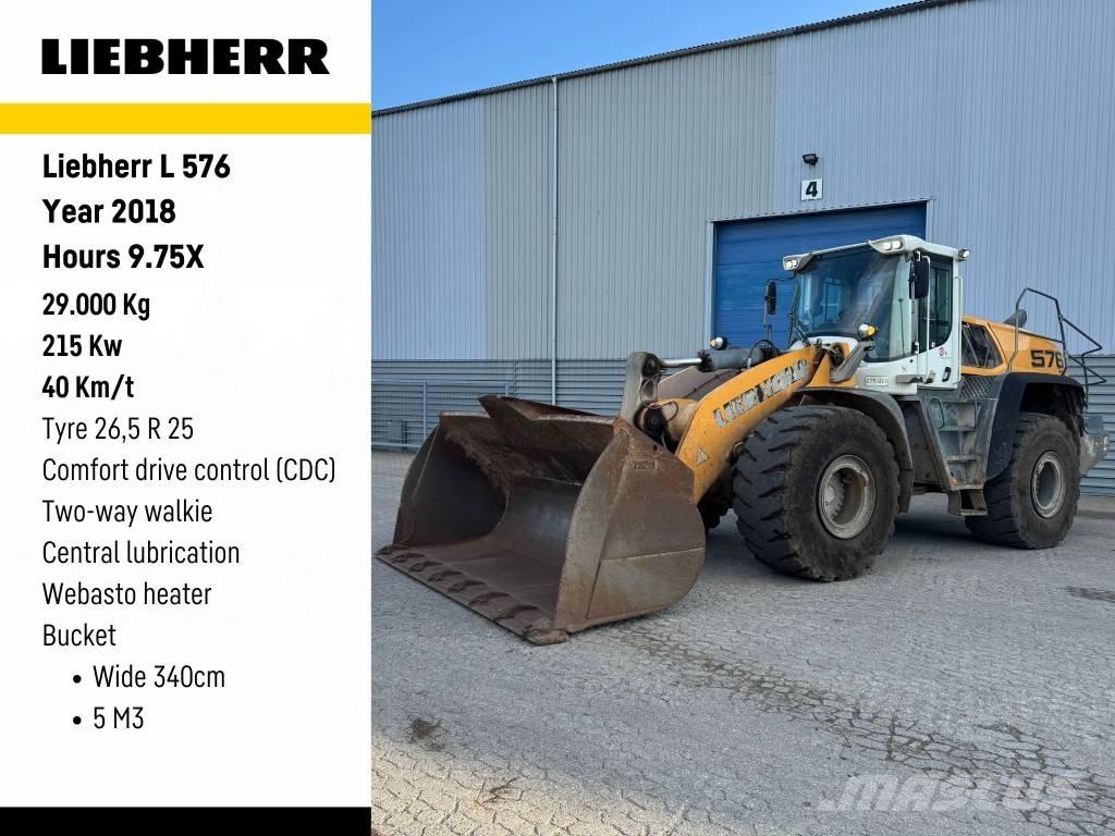 Liebherr L576 Gumikerekes homlokrakodók
