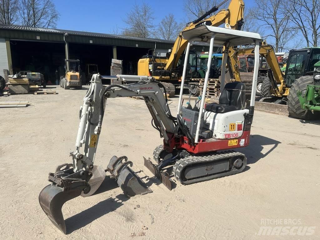 Takeuchi TB108 Mini kotrók < 7t