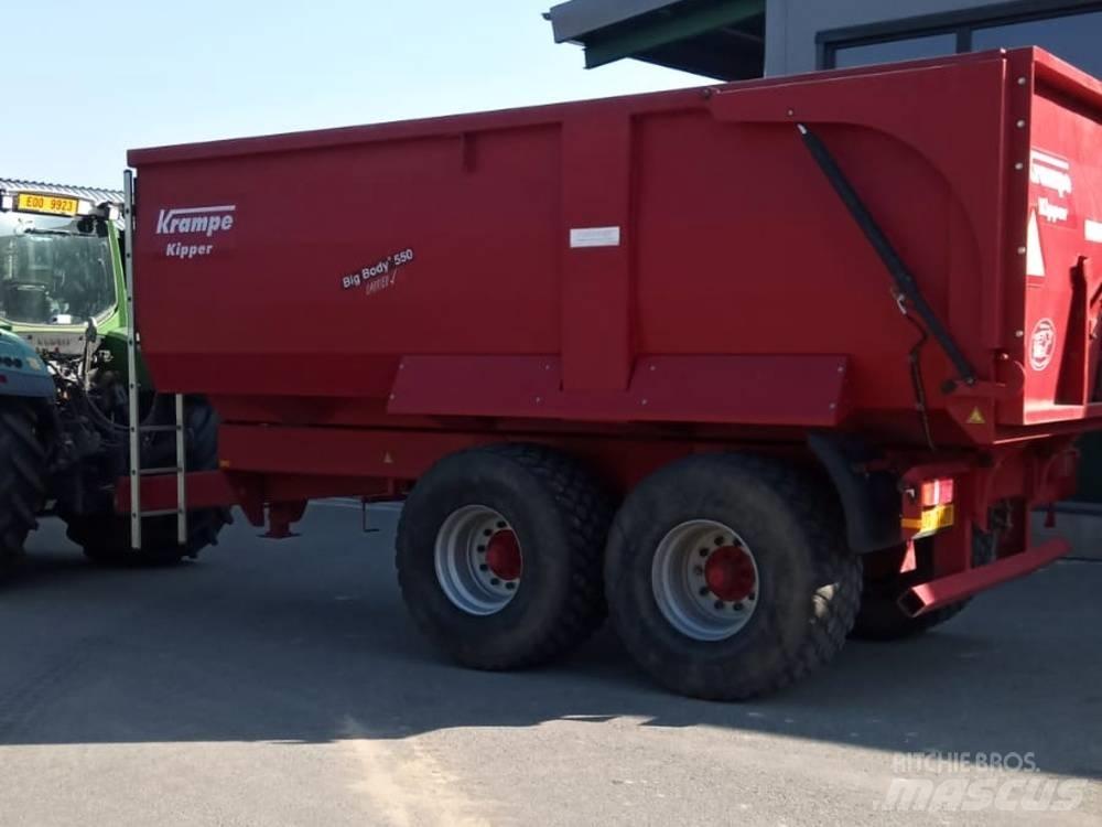 Krampe Big Body 550 Platós / Ponyvás félpótkocsik