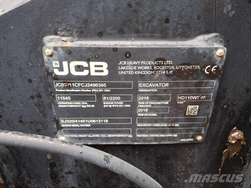 JCB 110 W Hydradig Gumikerekes kotrók