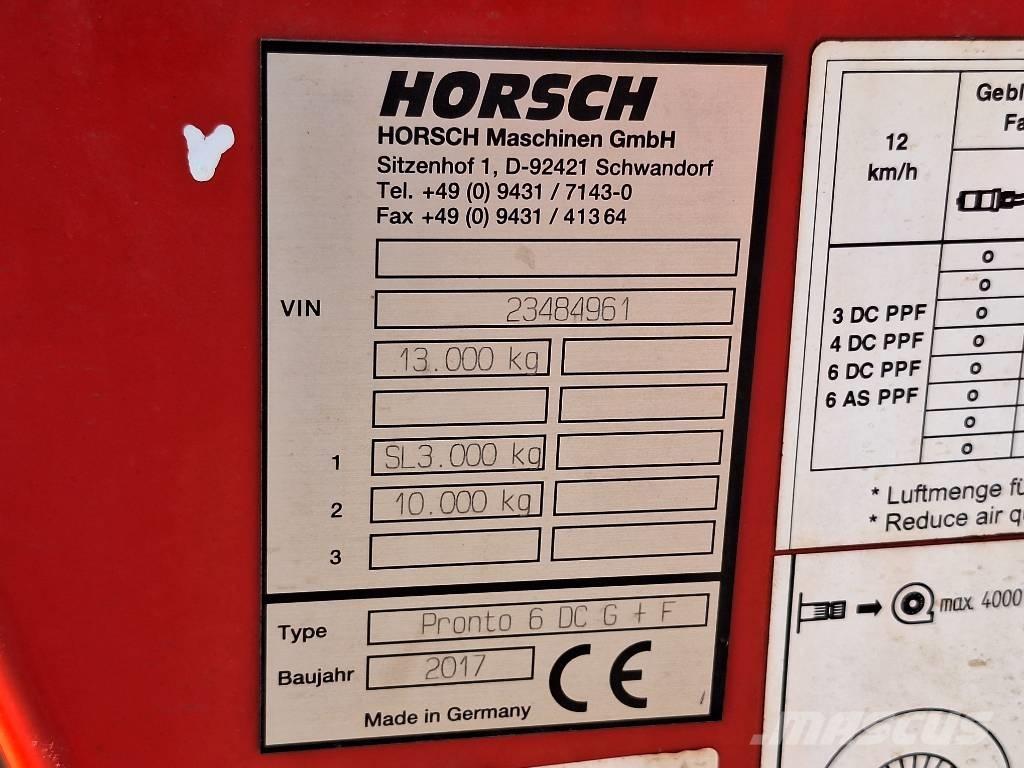 Horsch Pronto 6 DC Sorvetőgép