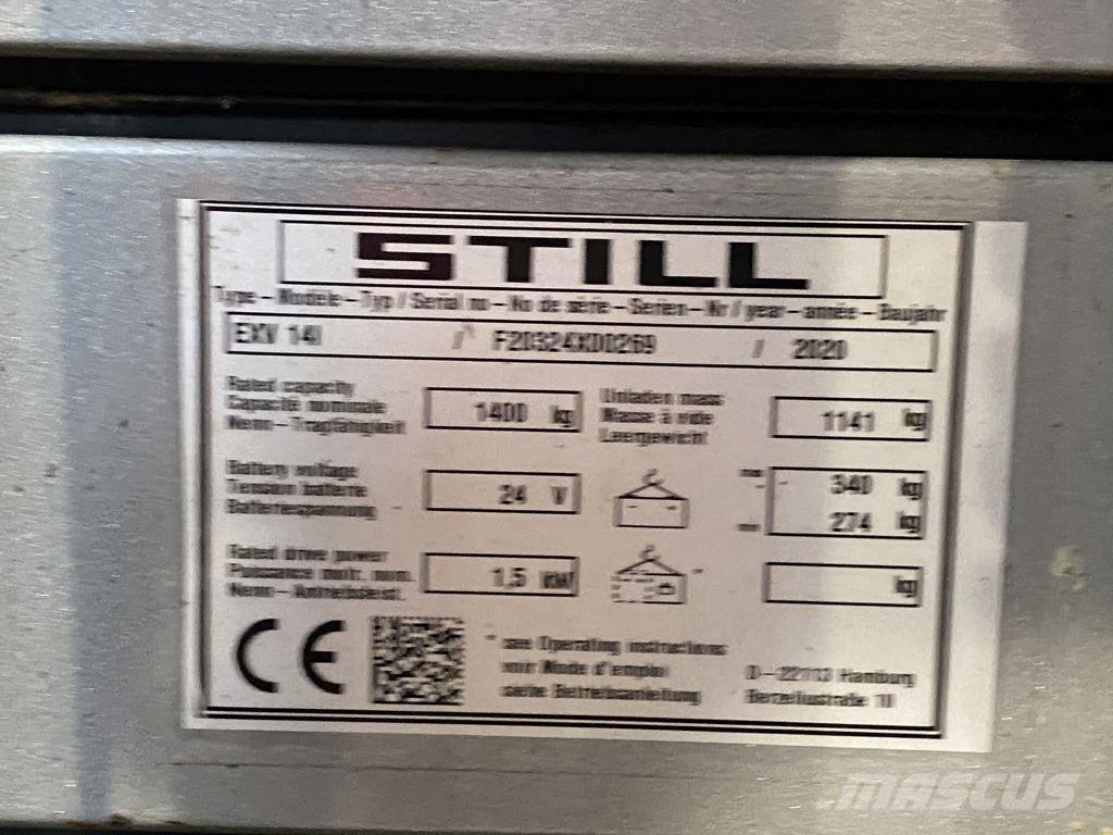 Still EXV14I Gyalogkíséretű targonca