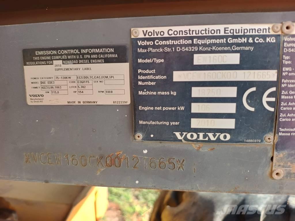 Volvo EW 160 C Gumikerekes kotrók