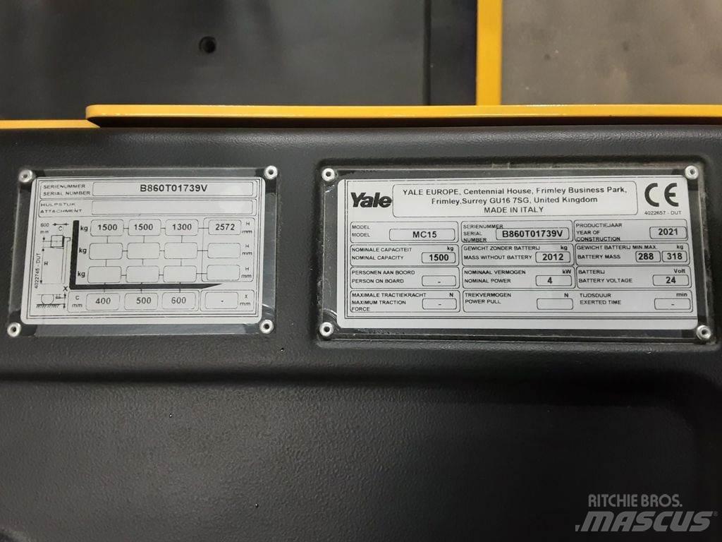 Yale MC15 Tolóoszlopos targonca