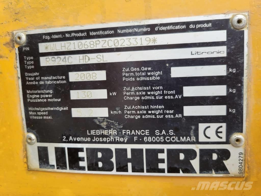 Liebherr R924 C SL Lánctalpas kotrók