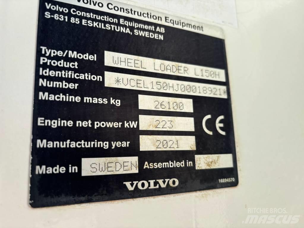 Volvo Radlader L150H Gumikerekes homlokrakodók