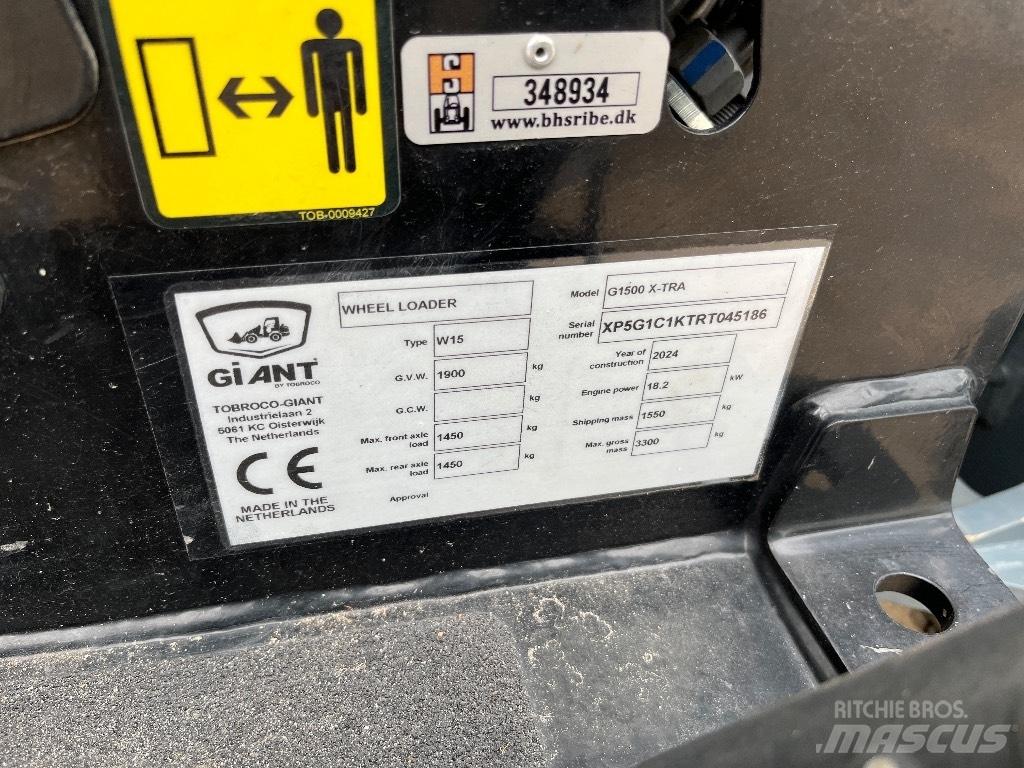 GiANT G 1500 X-tra Gumikerekes homlokrakodók