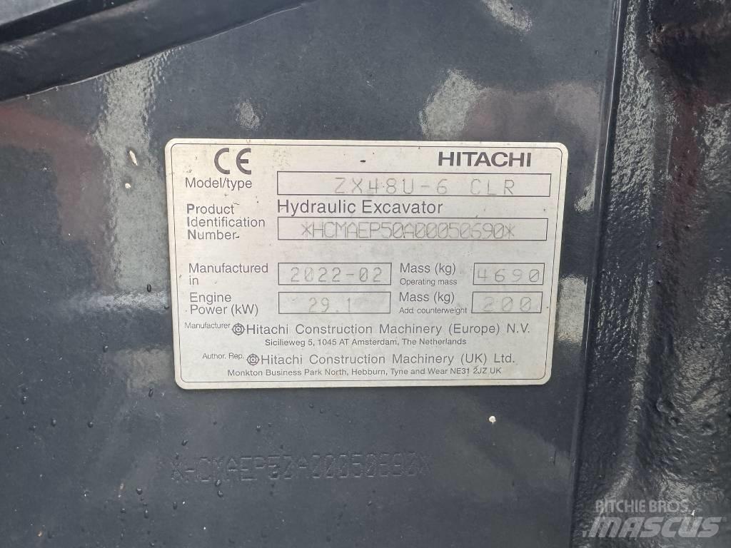 Hitachi ZX 48 U-6 Mini kotrók < 7t
