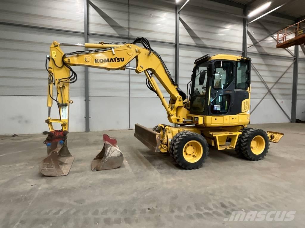 Komatsu PW 98 MR-8 Gumikerekes kotrók