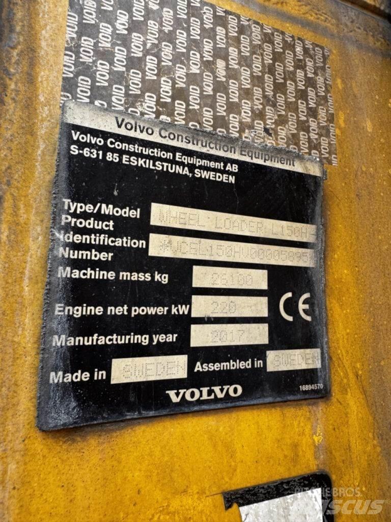 Volvo L150H Gumikerekes homlokrakodók