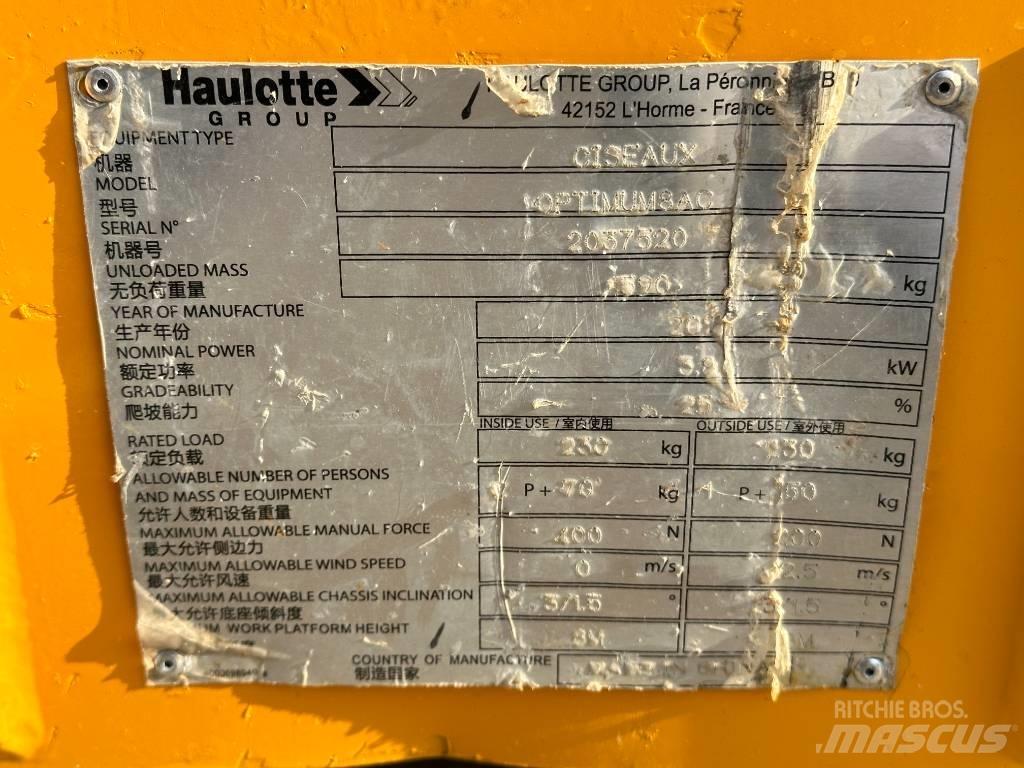 Haulotte OPTIMUM 8 Ollós emelők