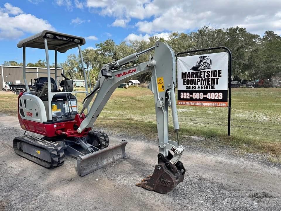 Takeuchi TB 216 Mini kotrók < 7t