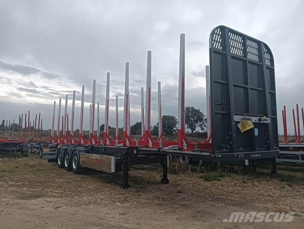  MHS Timber carrier Rönkszállító pótkocsik